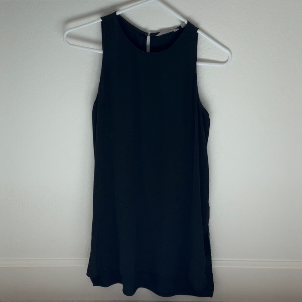 Athleta CYA Side Slit Silk Sleeveless Top